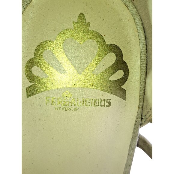 Fergalicious By Fergie Taupe Woven Strappy Stiletto Heels Womens 7.5 Wedding - Picture 8 of 8